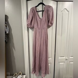 Elegant Mauve Puff Sleeve jumper